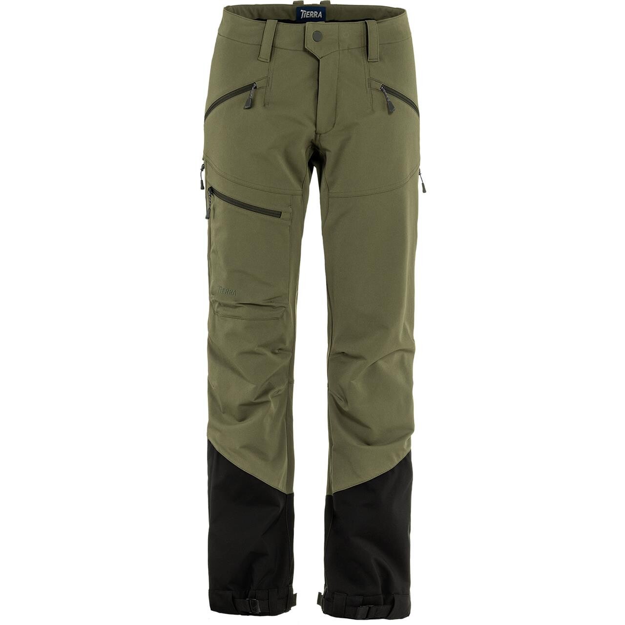 Se Tierra Womens Lite Track Pant (Grøn (OLIVE NIGHT) 38) hos Friluftsland.dk