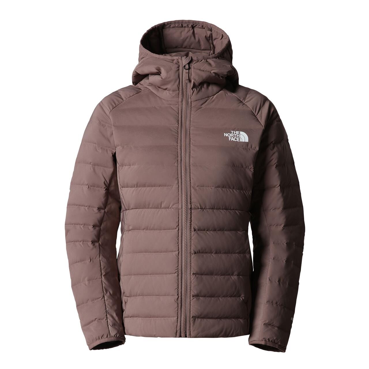 Se The North Face Womens Belleview Stretch Down Hoodie (Beige (DEEP TAUPE) Small) hos Friluftsland.dk