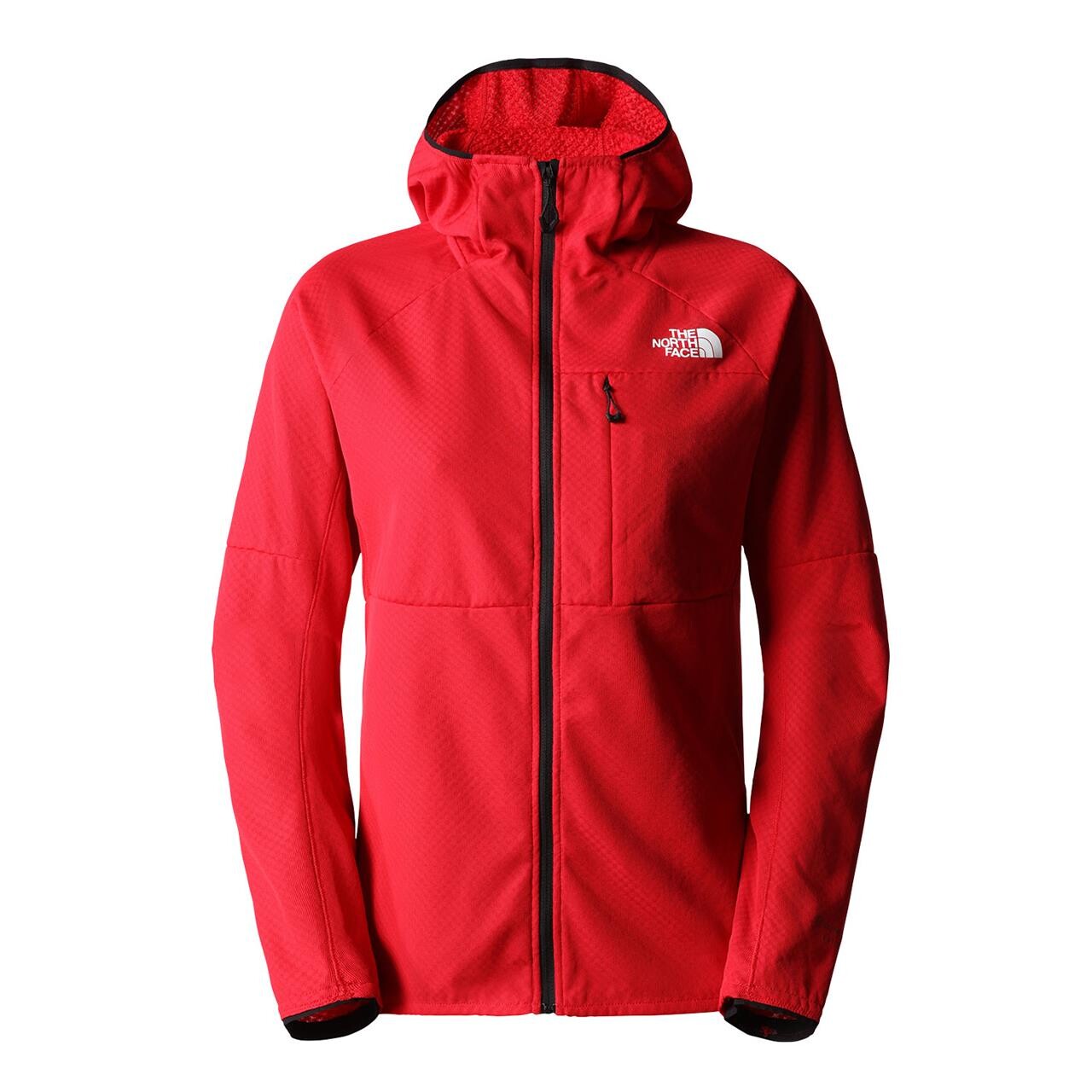 Se The North Face Womens Summit Futurefleece Full Zip Hoodie (Rød (TNF RED) Small) hos Friluftsland.dk