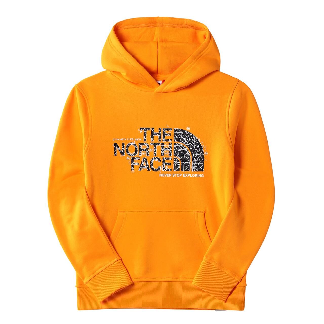 The North Face Teens Drew Peak Pull Over Hoodie (Orange (CONE ORANGE) X-large)