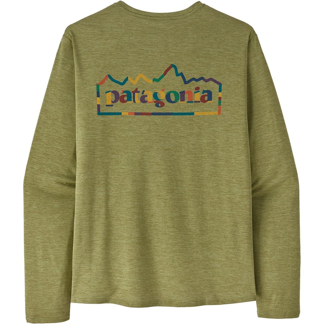 Patagonia Mens Cap Cool Daily Graphic Shirt Grøn Unity Fitz: Terrain Grn Dye Large