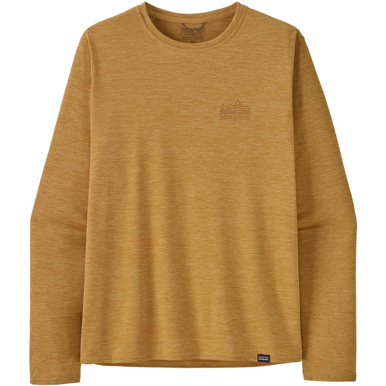 Patagonia Mens Cap Cool Daily Graphic Shirt Brun Strataspire: Beeswax Tan Dye