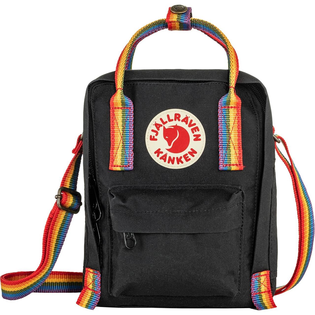 Fjällräven Kånken Rainbow Sling (Svart (BLACK-RAINBOW PTRN/550-907) ONE SIZE)