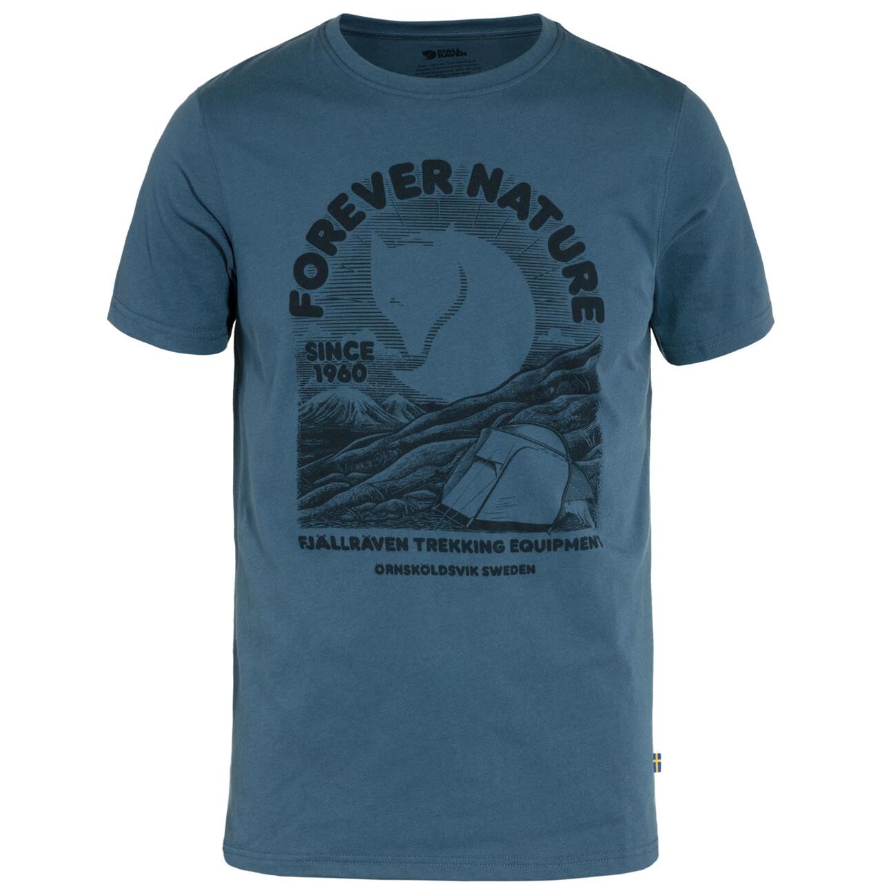 Fjällräven Mens Fjällräven Equipment T-shirt (Blå (INDIGO BLUE/534) Large)