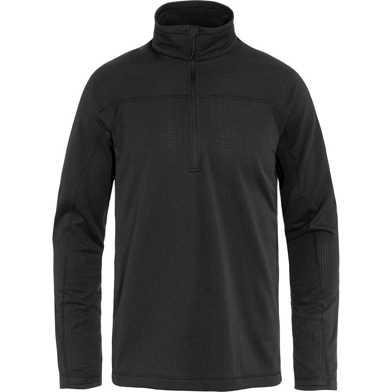 Fjällräven Mens Abisko Lite Fleece Half Zip (Sort (BLACK/550) Large)