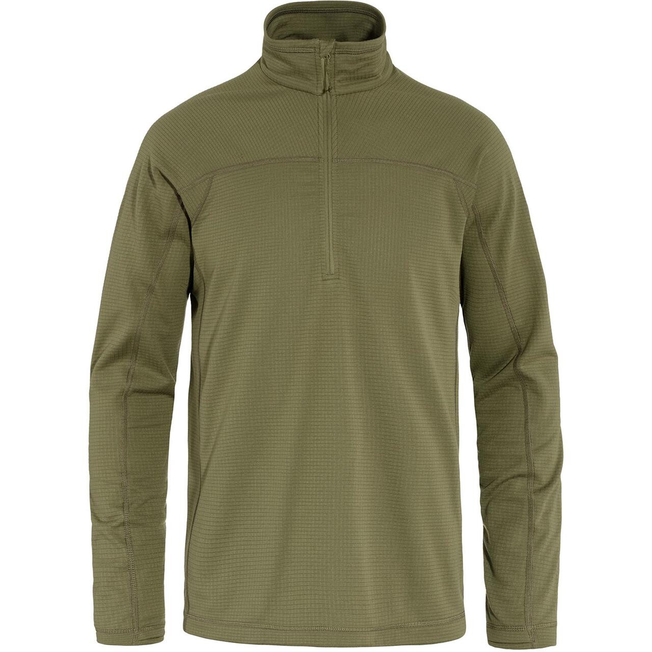 Fjällräven Mens Abisko Lite Fleece Half Zip (Grøn (GREEN/620) X-large)