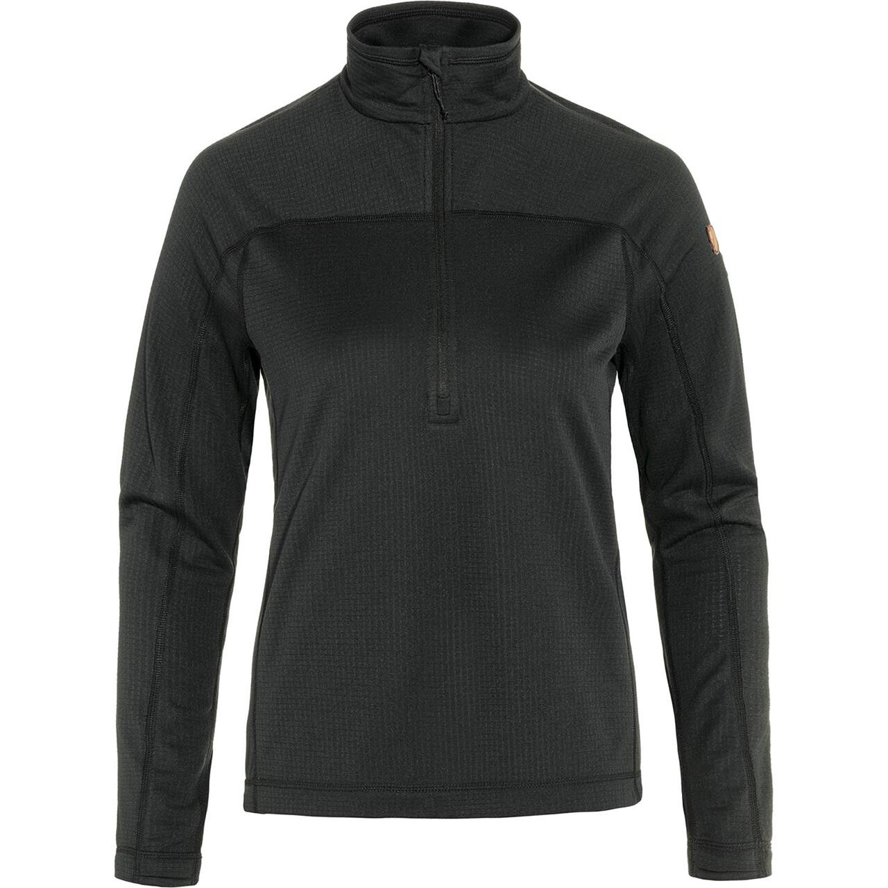 Se Fjällräven Abisko Lite Fleece Half Zip Woman-black-XL - Fleecejakker og softshell hos Friluftsland.dk