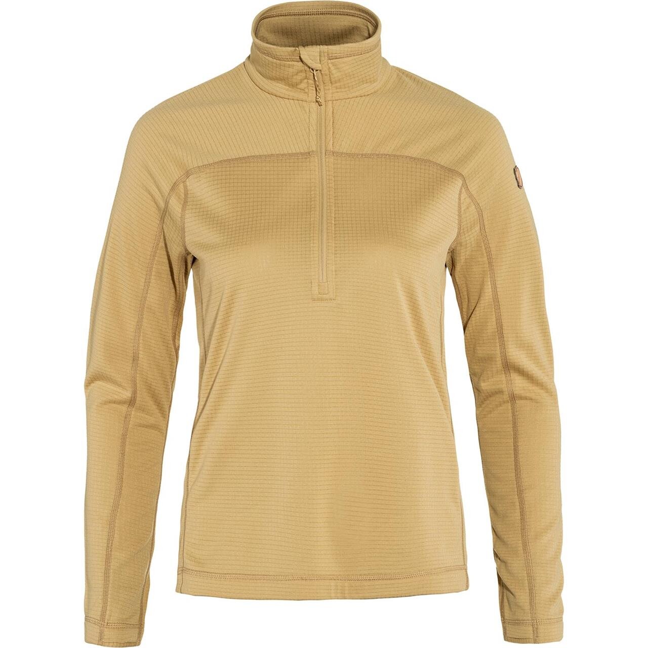 Fjällräven Womens Abisko Lite Fleece Half Zip (Beige (DUNE BEIGE/196) Small)