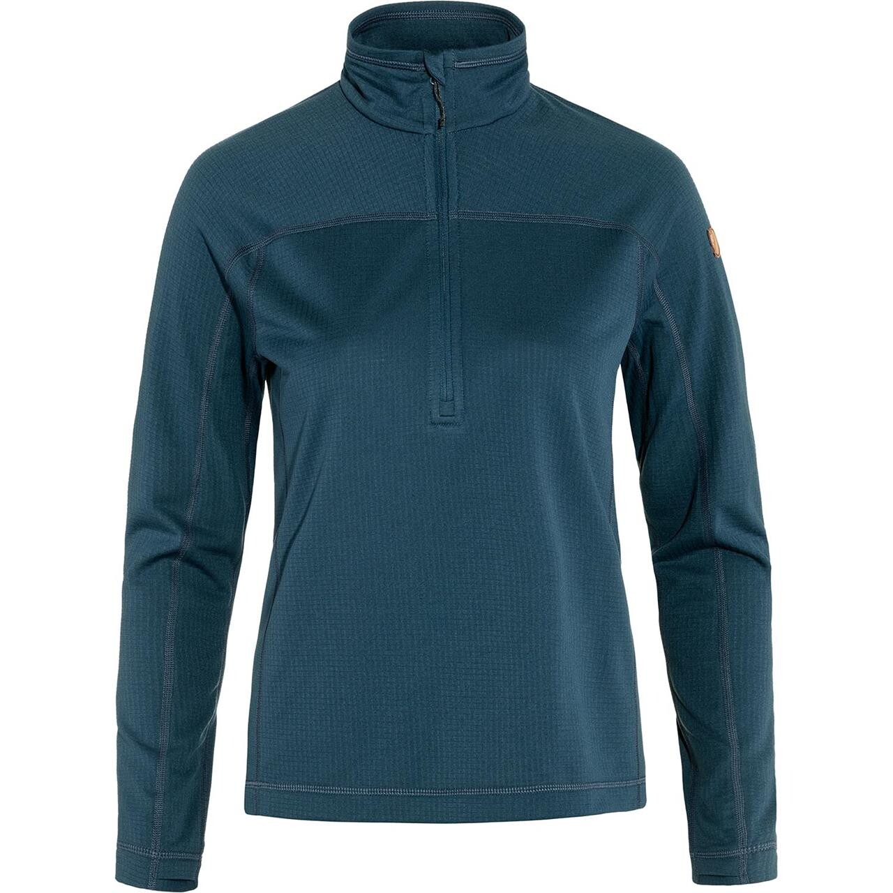 Fjällräven Womens Abisko Lite Fleece Half Zip (Blå (INDIGO BLUE/534) X-large)