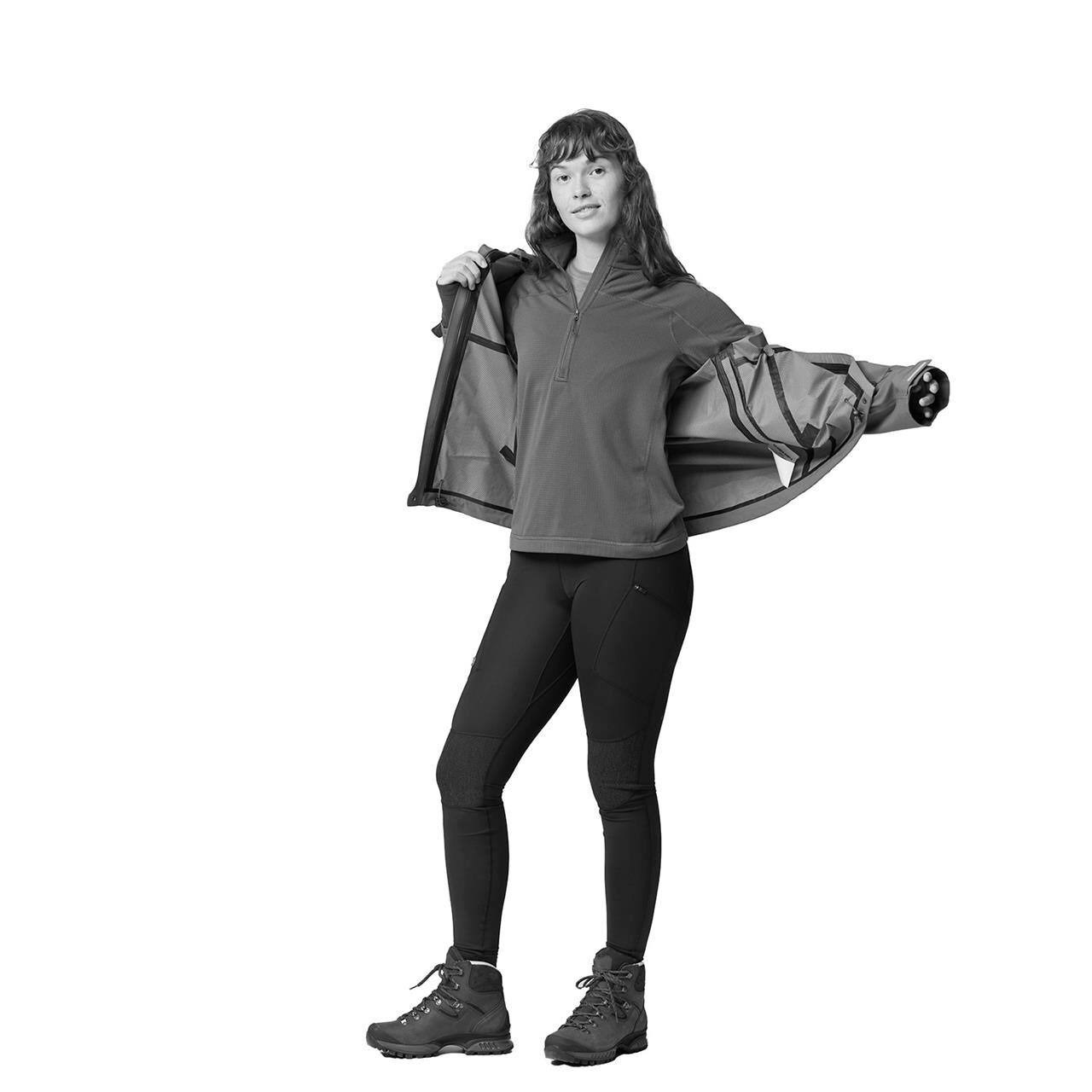 Fjällräven Womens Abisko Lite Fleece Half Zip (Lyserød (CHALK ROSE/302) Medium)