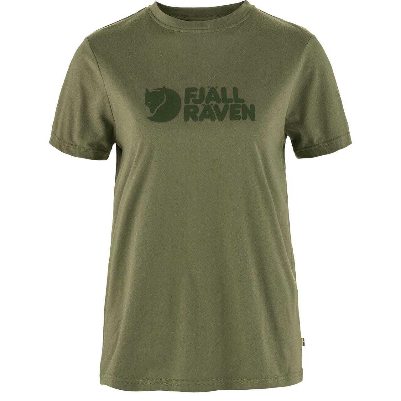 Fjällräven Womens Fjällräven Logo Tee (Grøn (GREEN/620) Small)