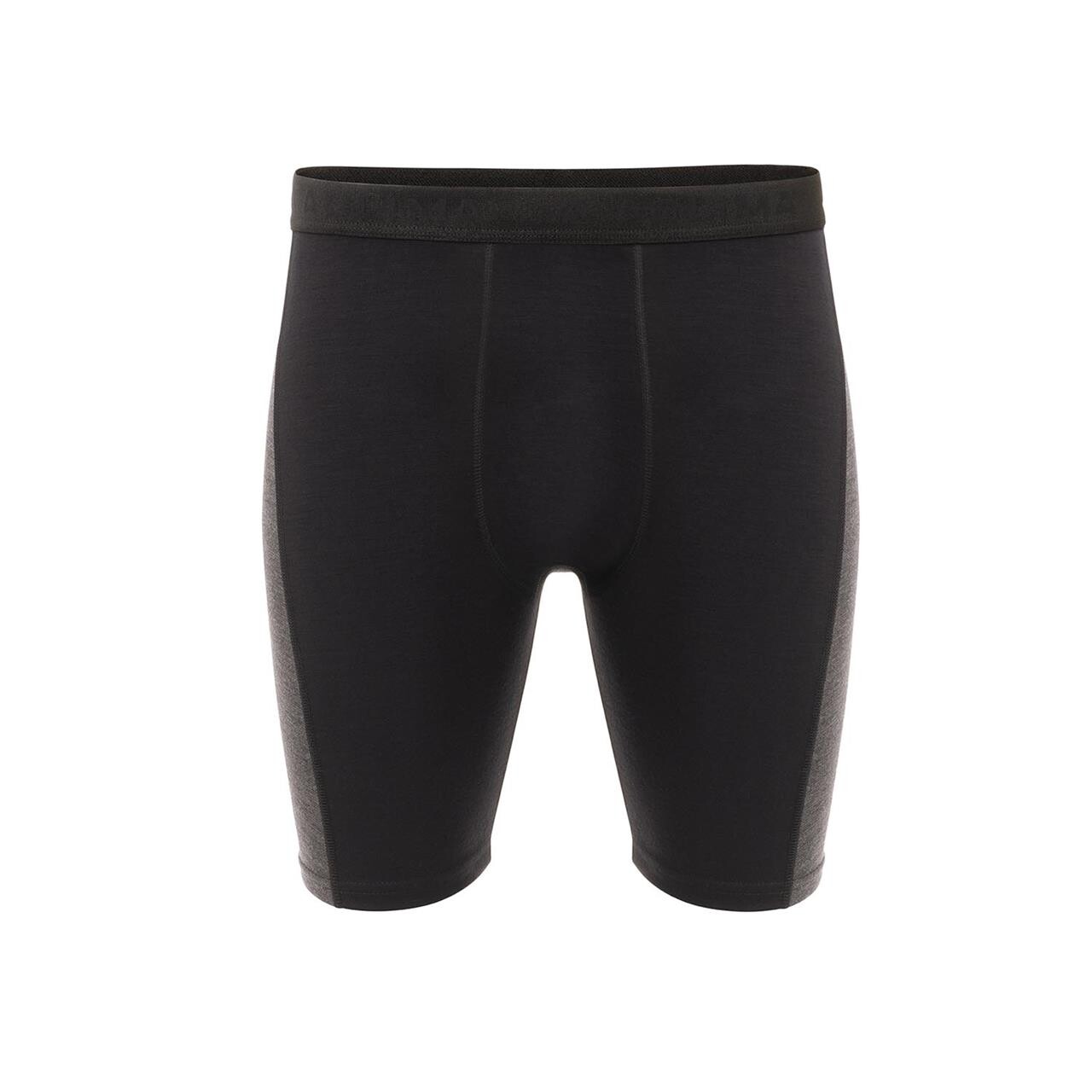 Aclima Mens Warmwool Long Shorts W/windwool Sort Jet Black/marengo Medium