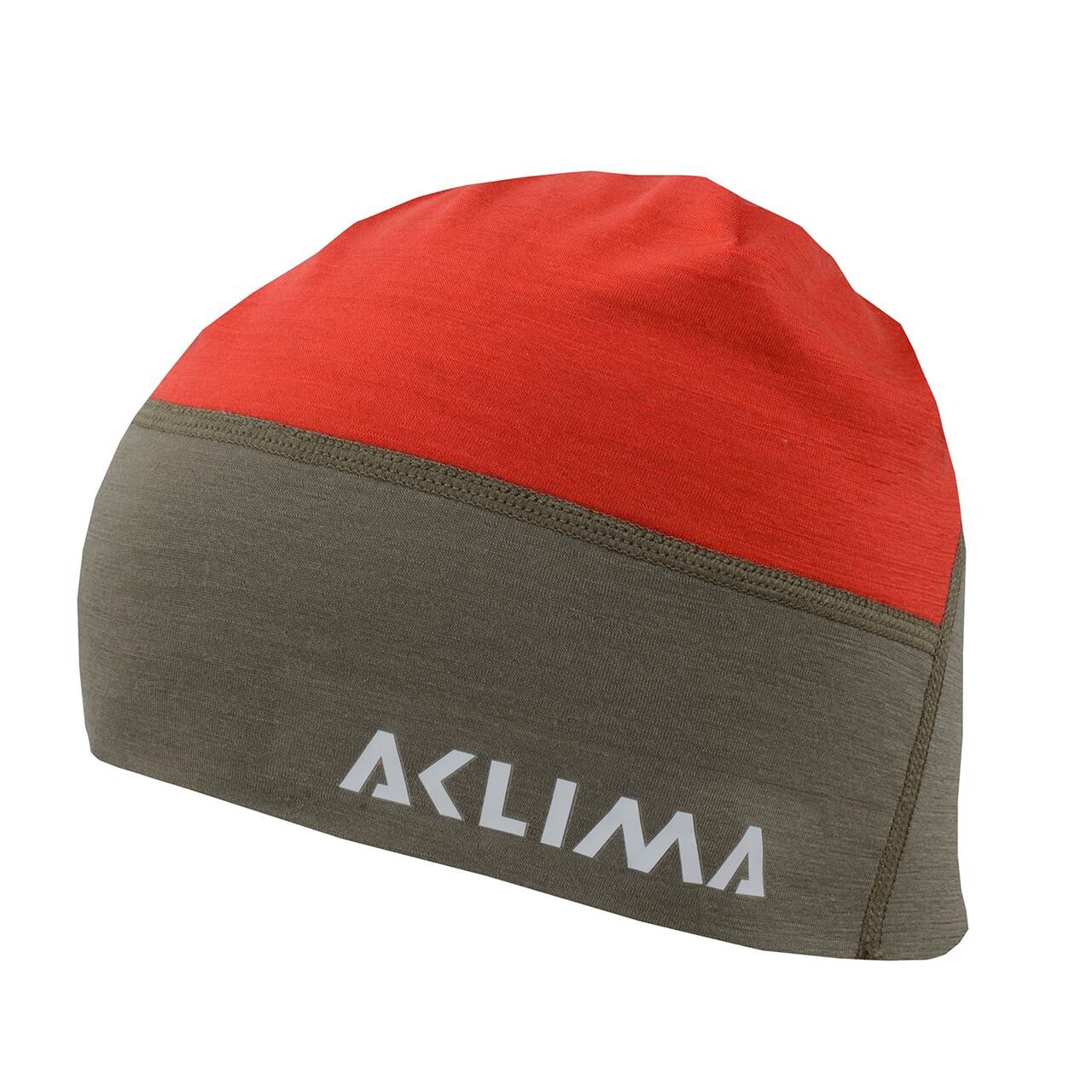 Aclima LightWool Hunting Beanie (RED (HIGH RISK RED/RANGER GREEN) One size (ONE SIZE))