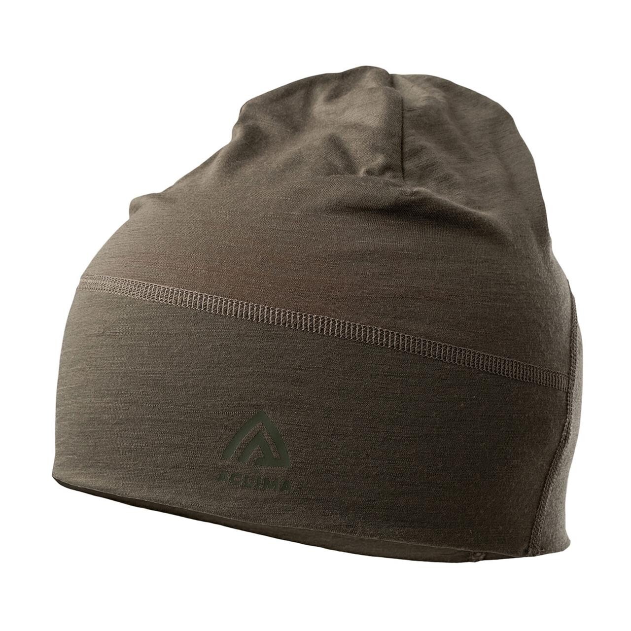 Aclima Lightwool Hunting Beanie Grå Tarmac Orange Tiger One Size