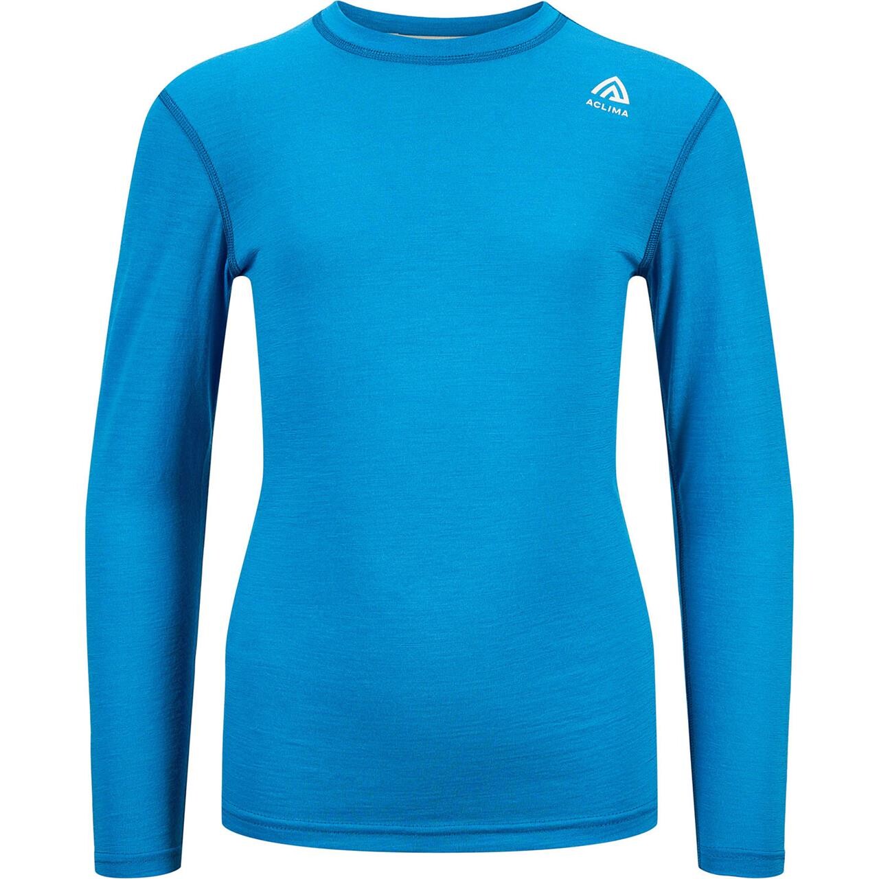 Aclima Kids Lightwool Crewneck Blå Bluejay 130