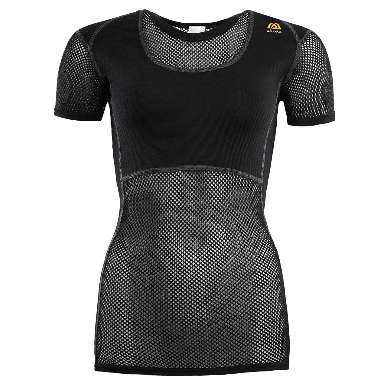 Aclima Womens WoolNet T-shirt (Sort (JET BLACK) X-small)