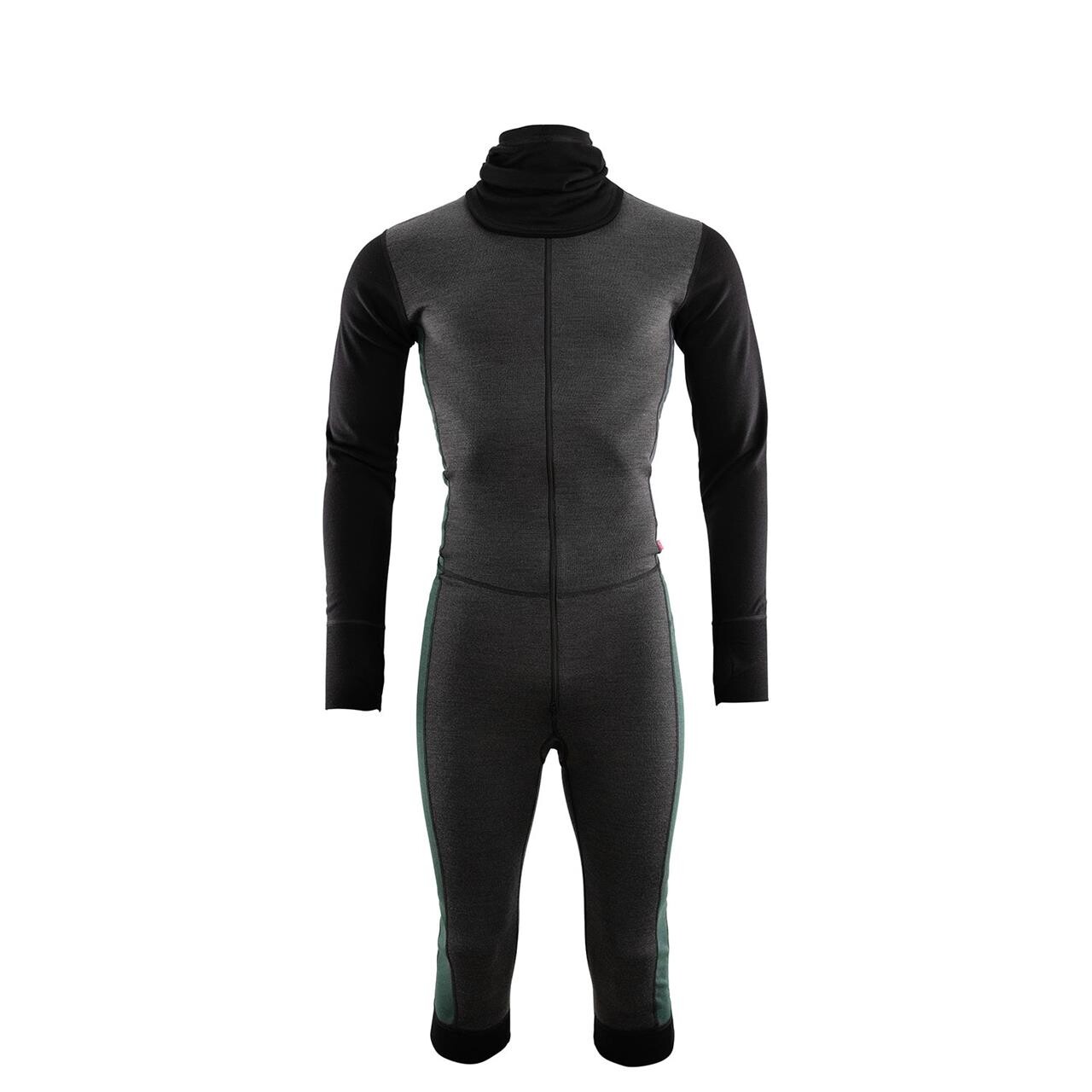 Aclima Mens WarmWool Overall 3/4 (GREEN (MARENGO/JET BLACK/GREEN GABLES) Large (L))