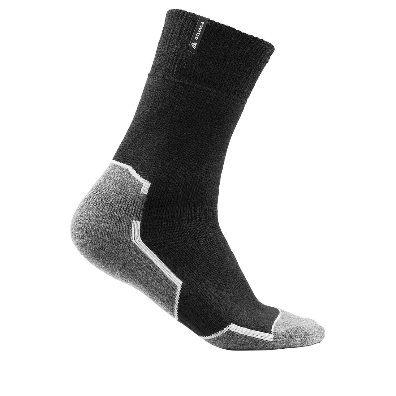 Se Aclima WarmWool Socks 1 par - Jet Black - 44-48 hos Friluftsland.dk