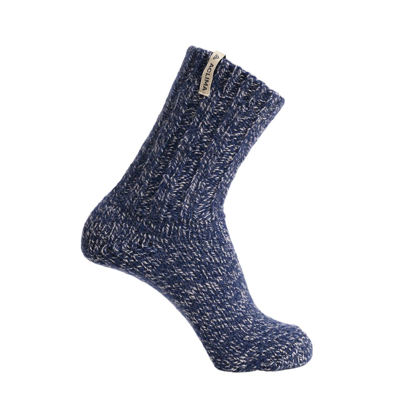 Aclima Norwegian Wool Socks Grå Grey Navy