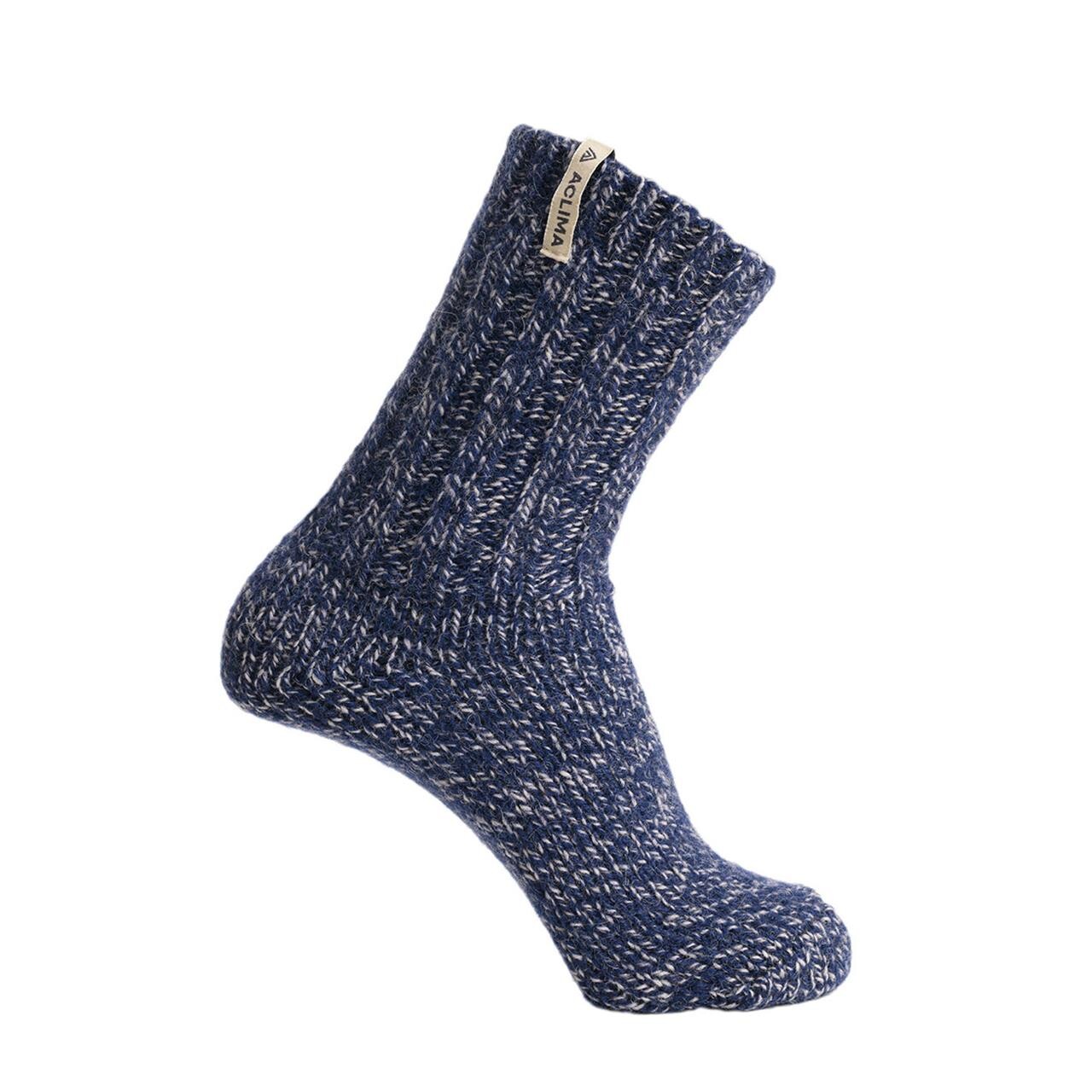 Aclima Norwegian Wool Socks (Grå (GREY/NAVY) 40-45)