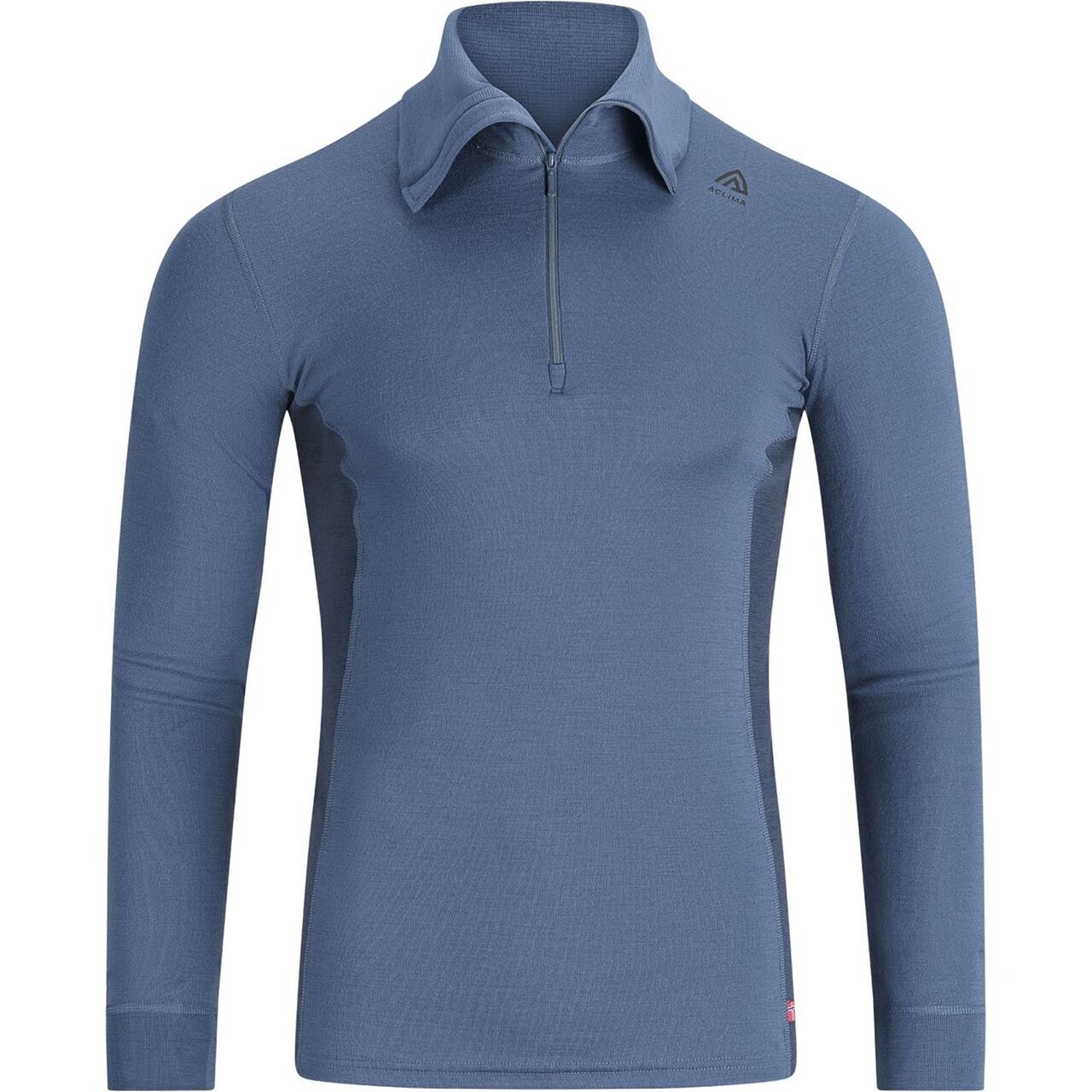 Aclima Mens WarmWool Polo (Blå (BLUE FUSION/MIDNIGHT NAVY) X-large)