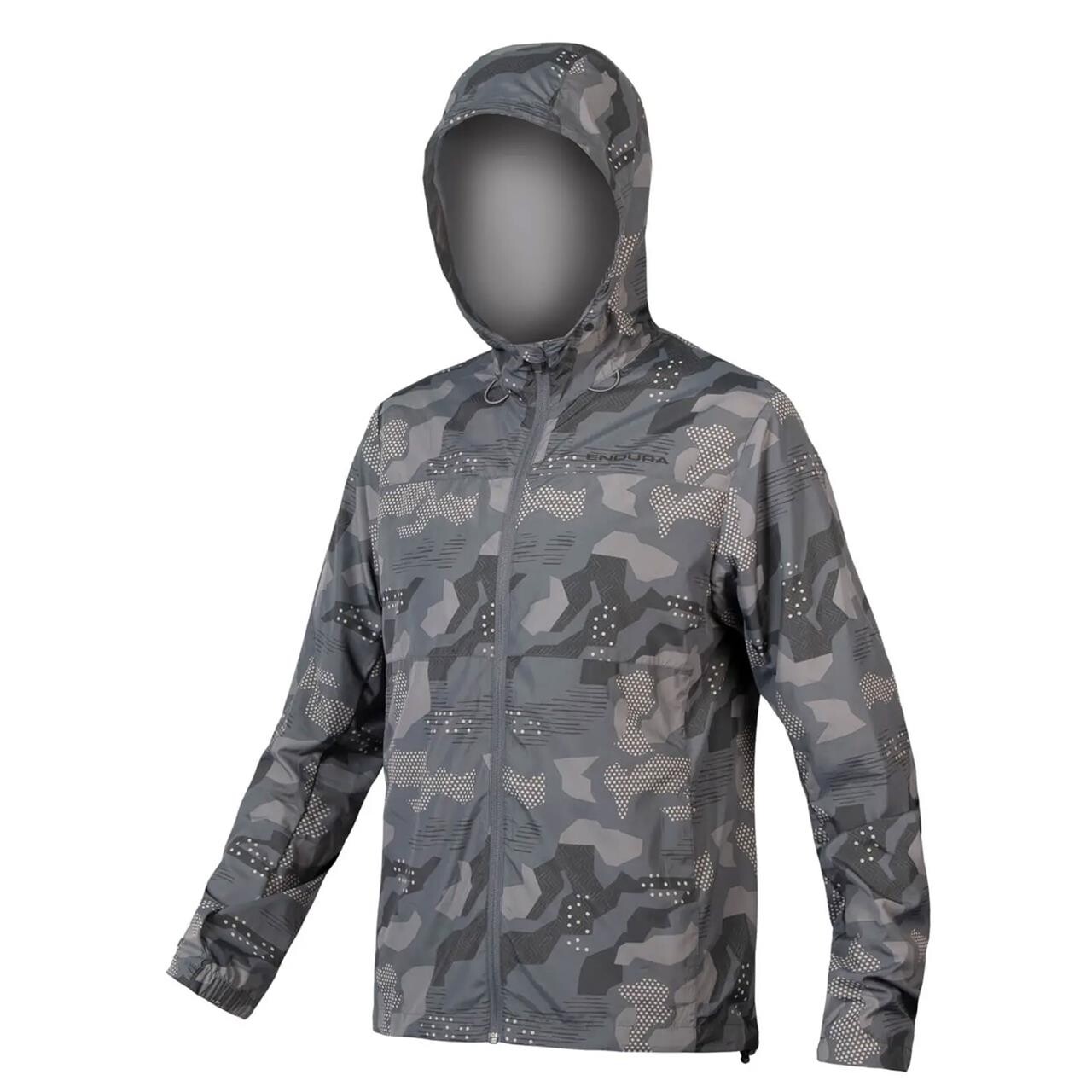 Billede af Endura Mens Hummvee Windproof Shell Jacket (Grå (GREYCAMO) Large)