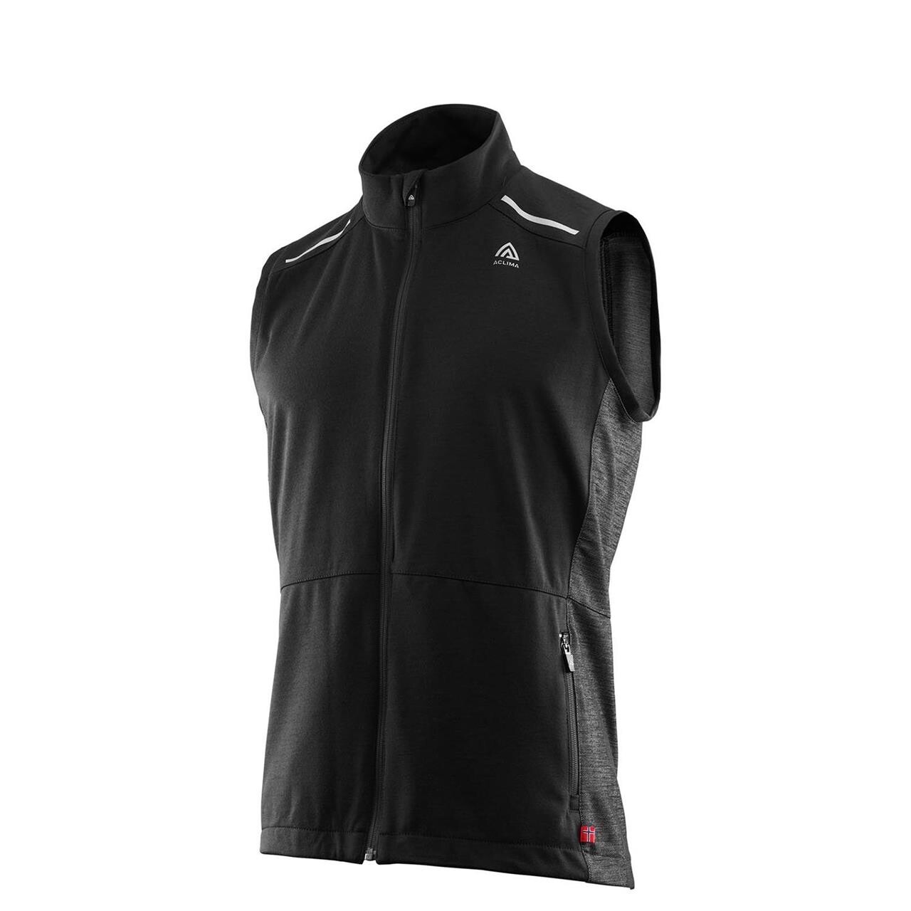 Aclima Mens FlexWool Sports Vest (Sort (JET BLACK) X-large)