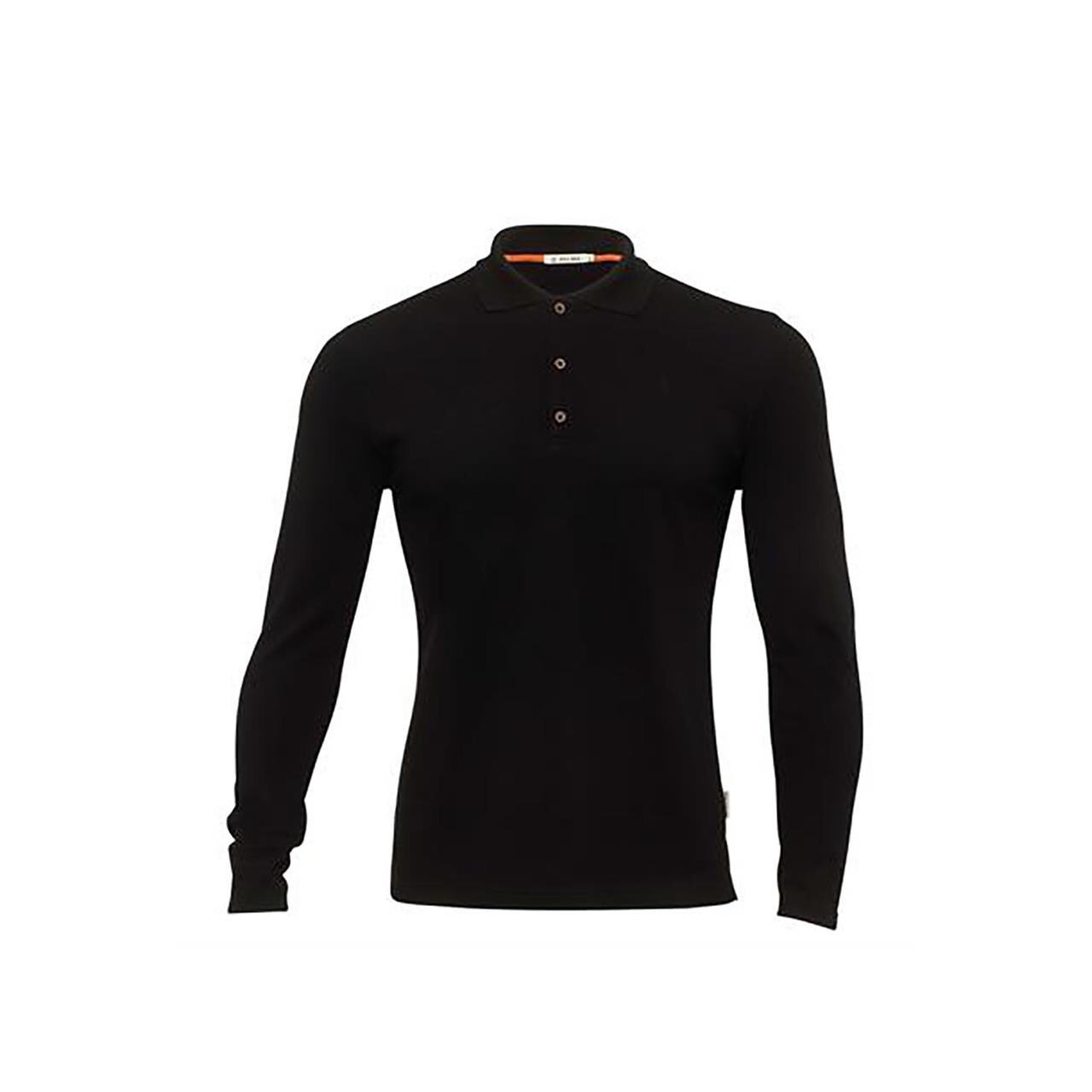 Aclima Mens Leisurewool Pique Longsleeve Sort Jet Black Xx Large