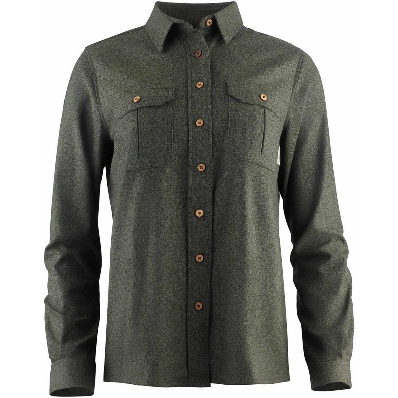 Aclima Womens Leisurewool Reborn Shirt Grøn Green Granite X Large