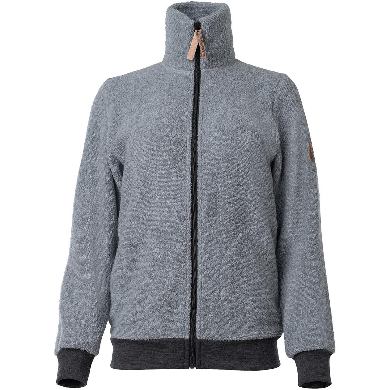 Aclima Womens Reborn Terry Jacket Grå Light Grey Melange X Large