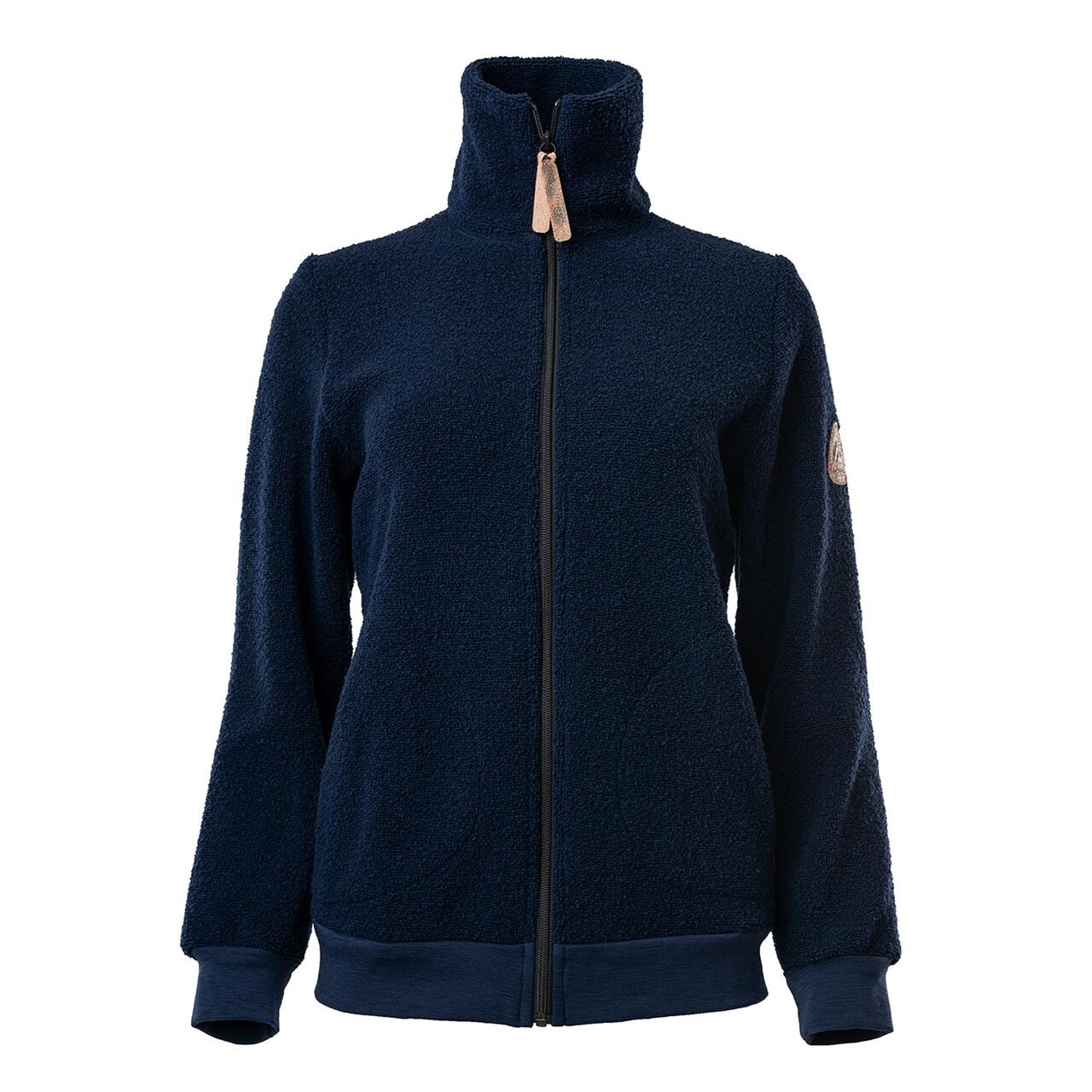 Aclima Womens Reborn Terry Jacket Blå Navy Melange