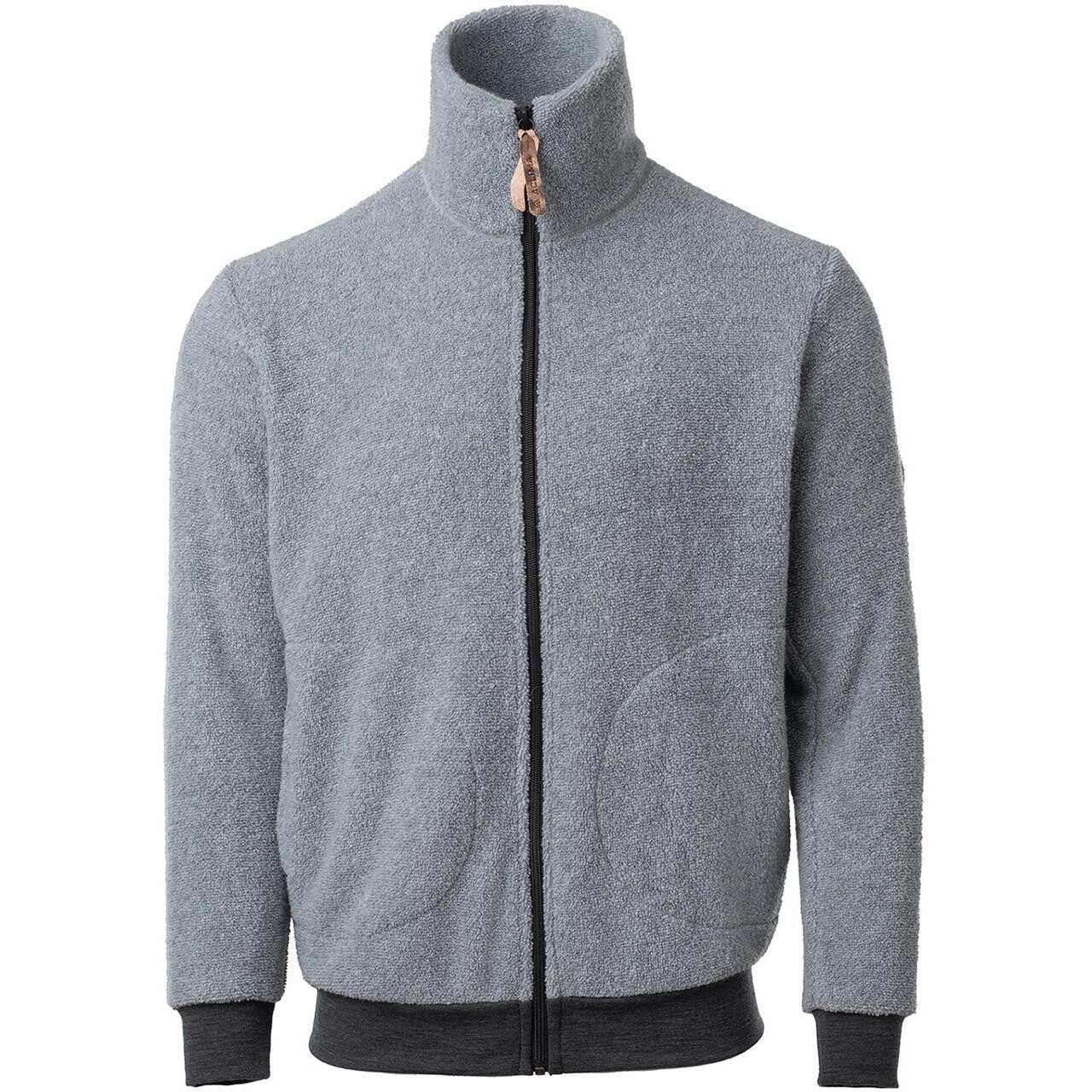 Aclima Mens Reborn Terry Jacket Grå Light Grey Melange Xx Large