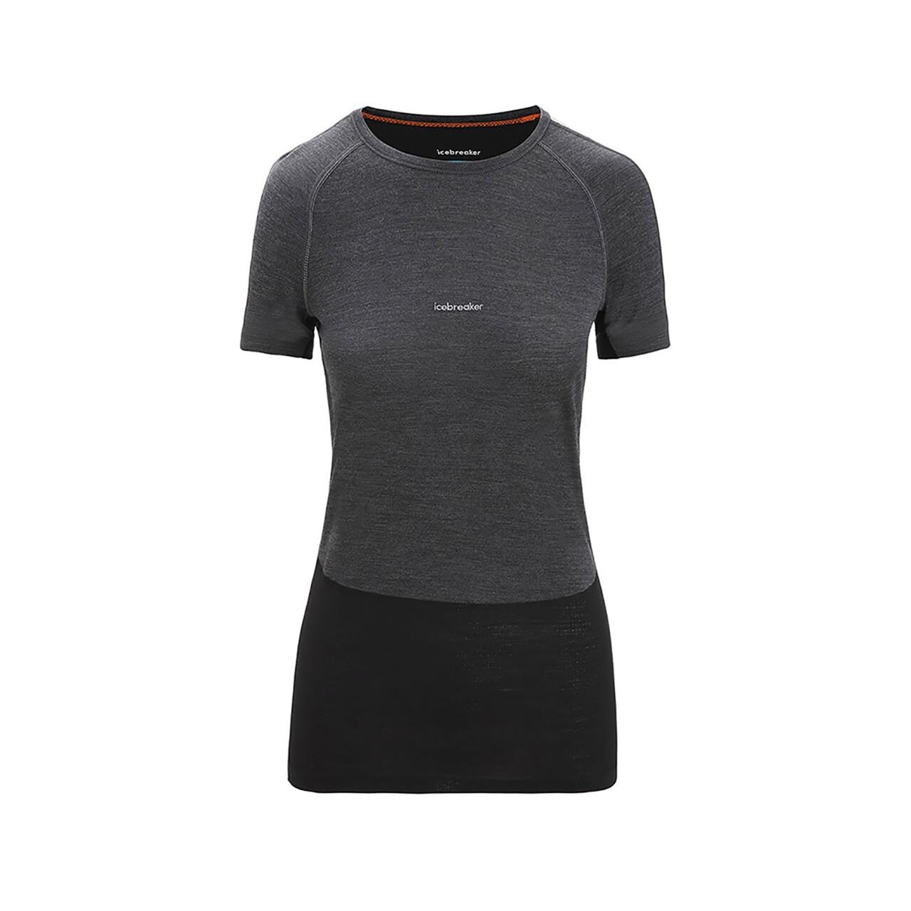 Se Icebreaker Womens 125 ZoneKnit S/S Crewe (Sort (JET HTHR/BLK/METRO H/CB) Medium) hos Friluftsland.dk