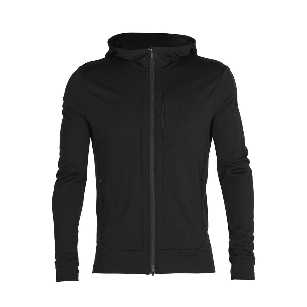 Se Icebreaker Mens Quantum III L/S Zip (Sort (BLACK) Large) hos Friluftsland.dk