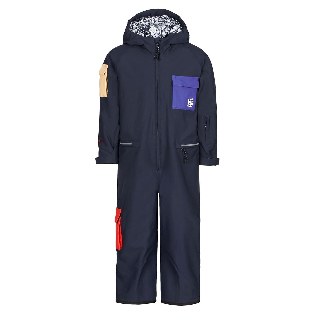 Kids Quest Snow Overall Blå True Navy Corporate Red 105 Cm Fra Namuk