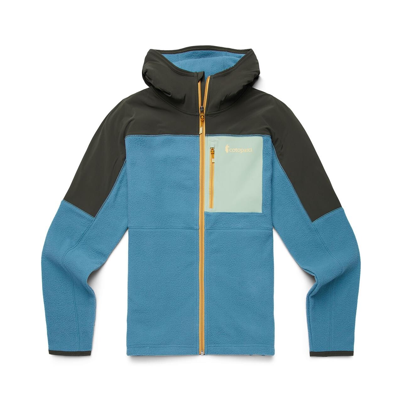 Se Cotopaxi Mens Abrazo Hooded Full-zip Fleece Jacket (Blå (WOODS/BLUE SPRUCE) Large) hos Friluftsland.dk