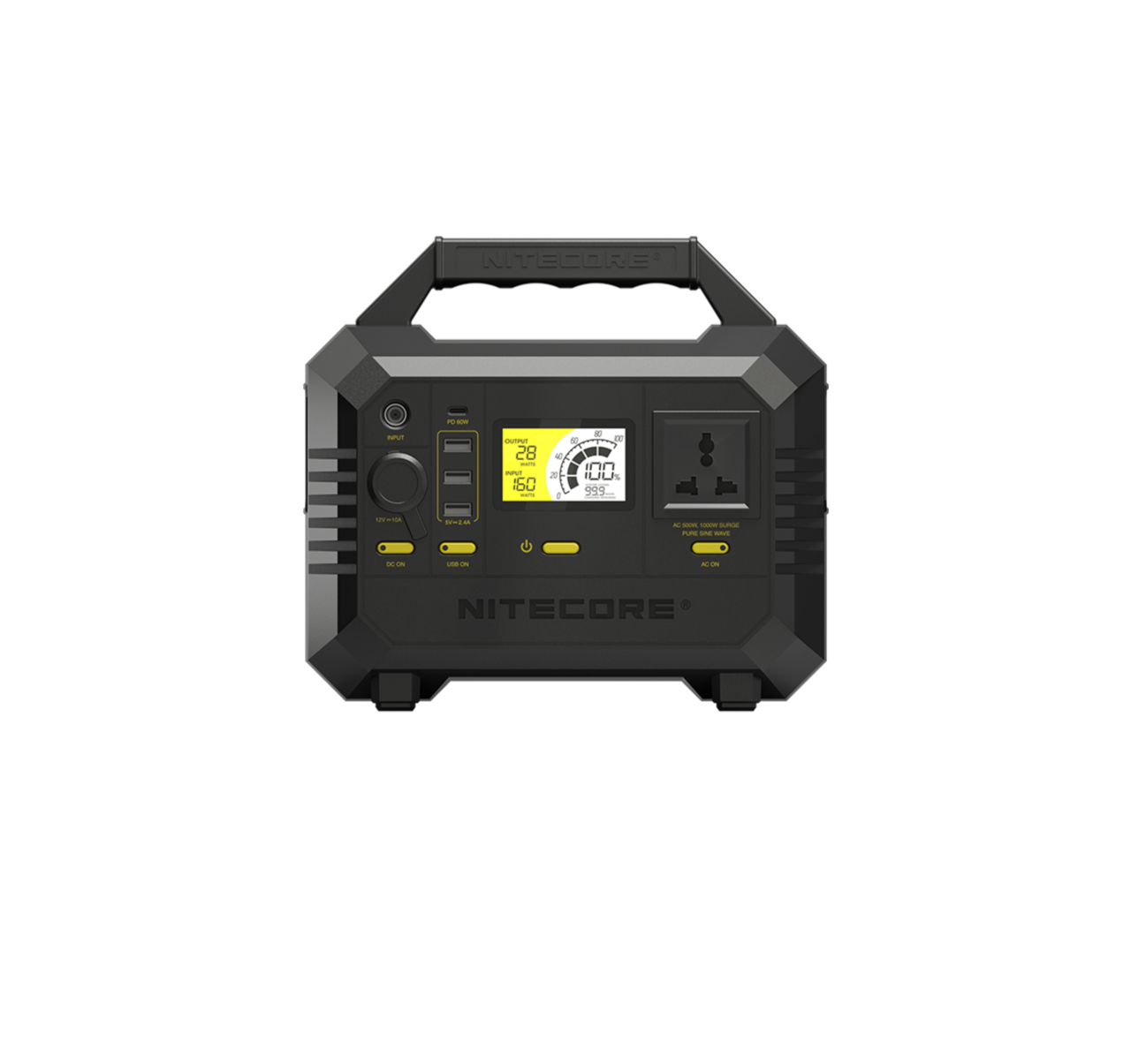 Nitecore Nes500 Sort Black
