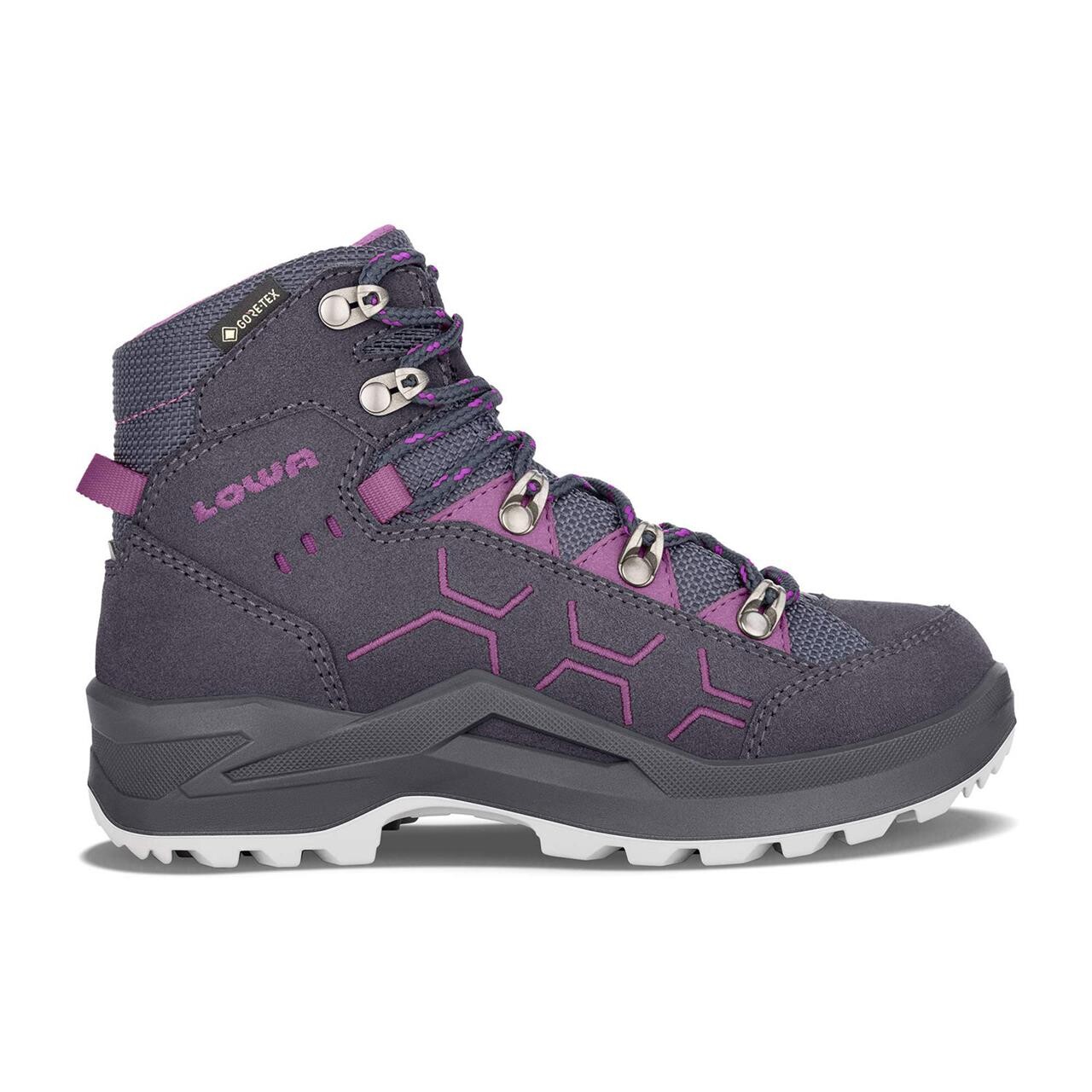 Se Lowa Kids Kody Evo GTX Mid Junior (Blå (NAVY/BERRY) 30) hos Friluftsland.dk