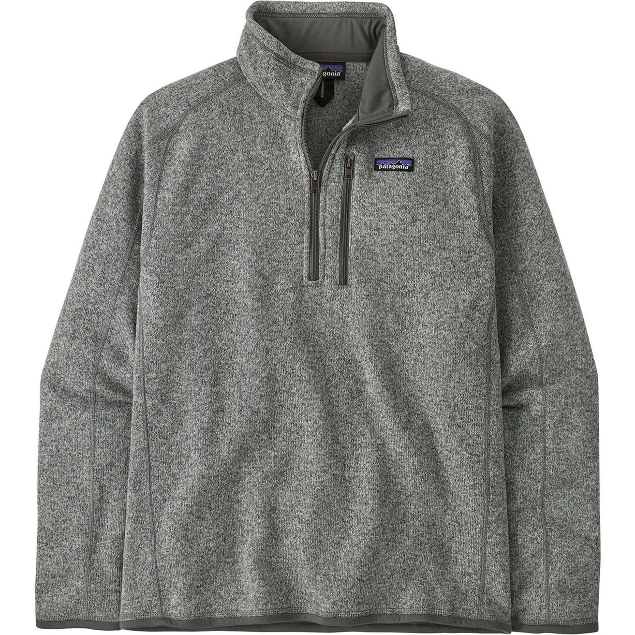 Patagonia Mens Better Sweater 1/4 Zip (Grå (STONEWASH) Medium)