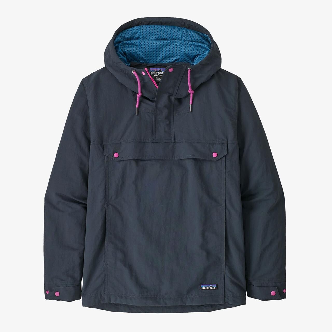 6: Patagonia Mens Isthmus Anorak (Blå (PITCH BLUE) Large)