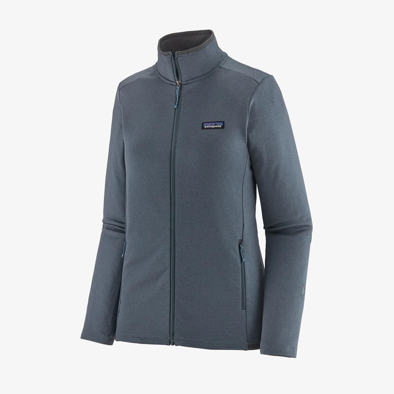 Patagonia Womens R1 Daily Jacket (Grå (LT PLUME GREY/STEAM BLUE X-DYE) Large)