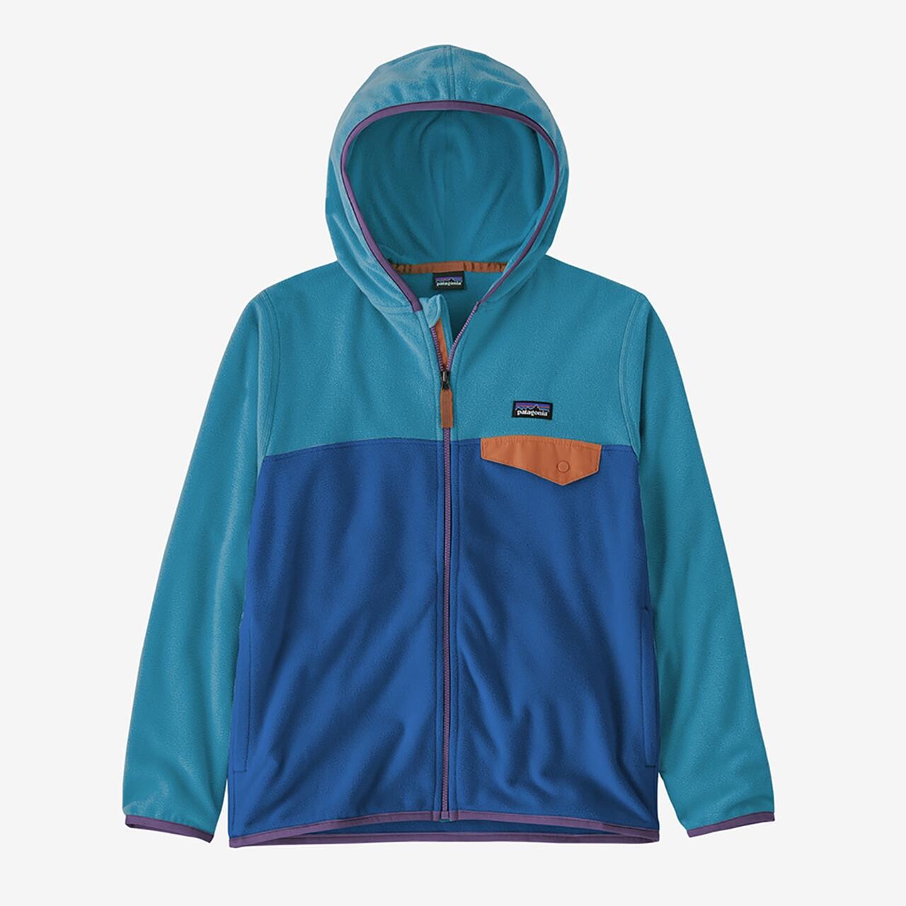 Patagonia Kids Micro D Snap-t Jacket (Blå (BAYOU BLUE) Large)