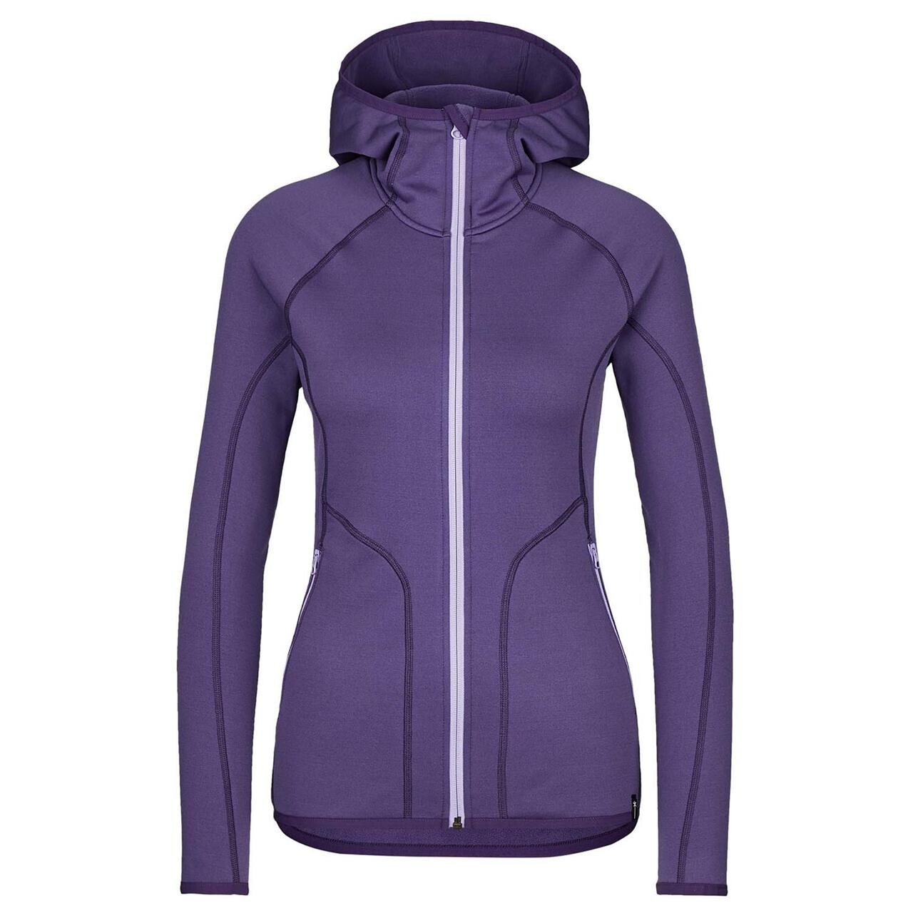 Se Frilufts Womens Sjunkhatten Hooded Fleece Jacket (Lilla (MULBERRY PURPLE) Small) hos Friluftsland.dk