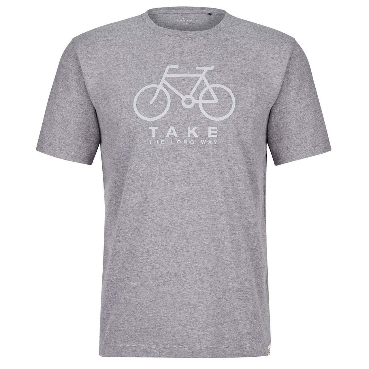 Billede af Frilufts Mens Reykholt Printed T-shirt (Grå (SMOKED PEARL BIKE CLASSIC) X-large)