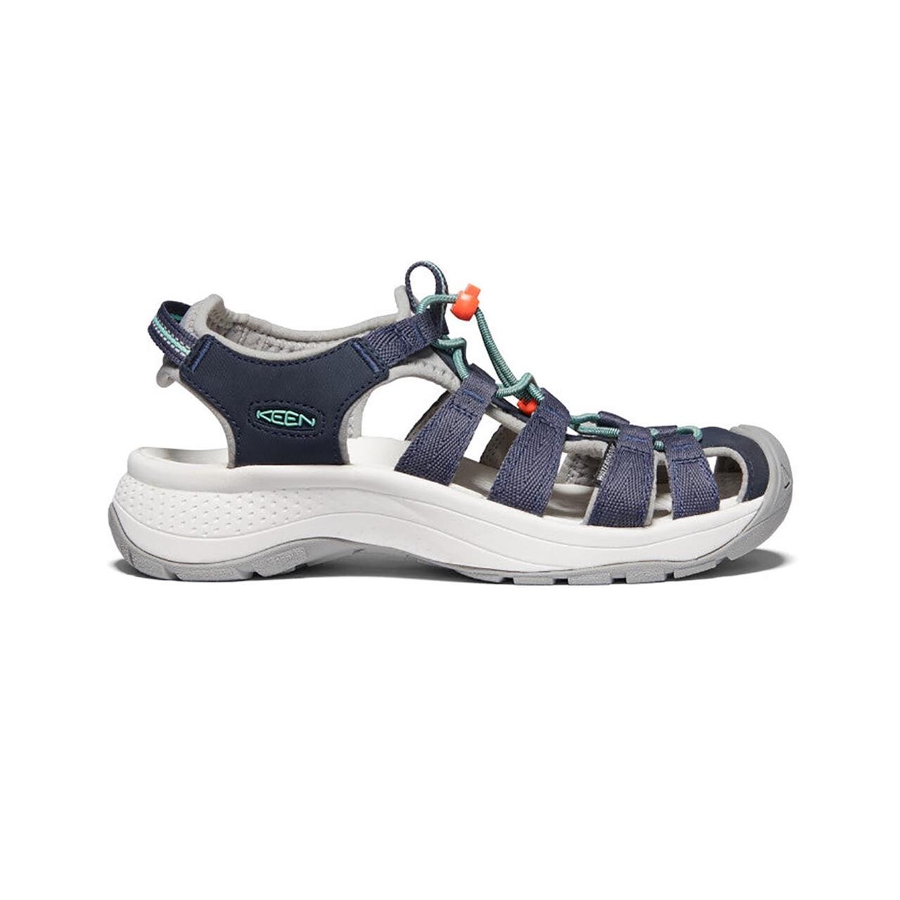 Keen Womens Astoria West Sandal Blå Navy Beveled Glass