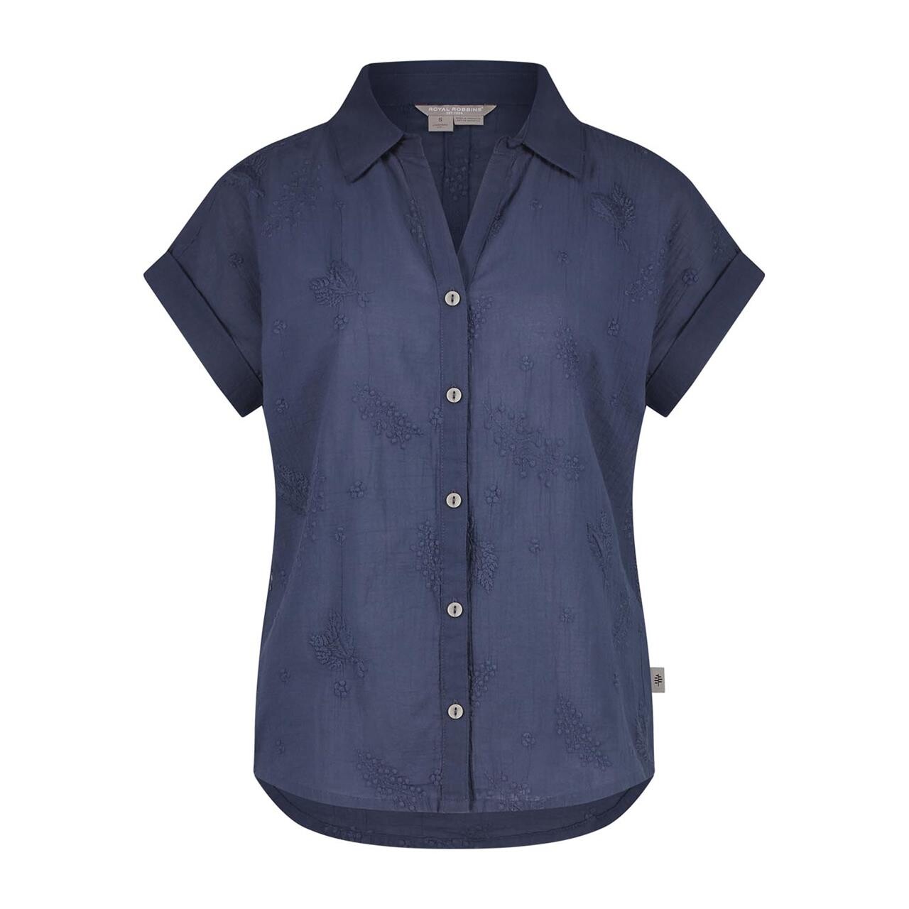 Royal Robbins Womens Oasis S/S (Blå (NAVY) X-large)