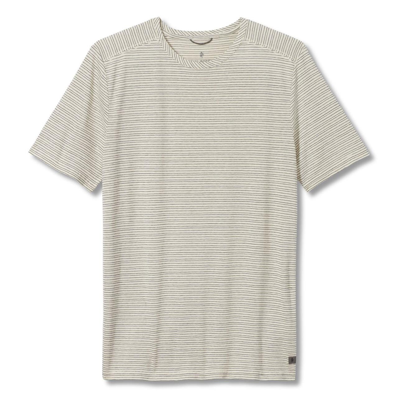 Royal Robbins Mens Vacationer Crew S/s Vit Ivory Str