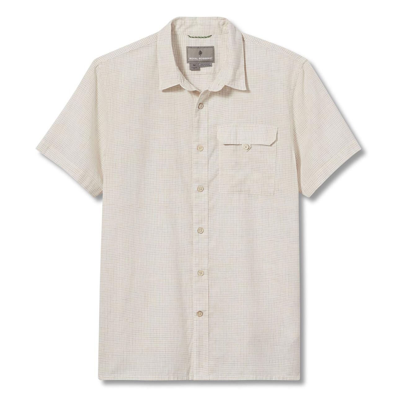 Billede af Royal Robbins Mens Hempline Spaced S/S (Hvid (BLENDED UNDYED) Small)