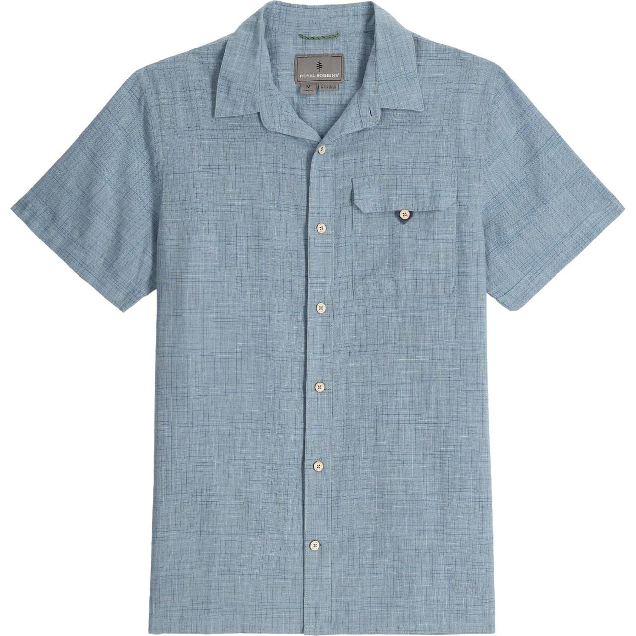 Royal Robbins Mens Hempline Spaced S/S (Blå (MTN SPRING) Large)