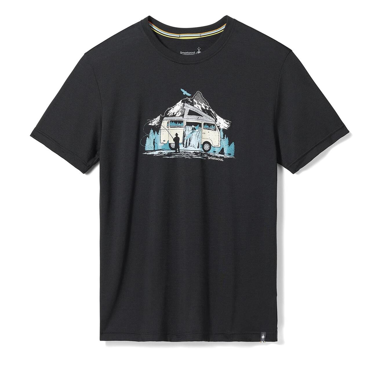 Billede af Smartwool River Van Graphic S/S Tee Slim Fit S2023 (Sort (BLACK) Small)